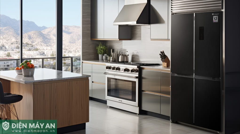 Tủ lạnh Casper Inverter EcoFresh 432 lít Multi Door RM-E432PBS